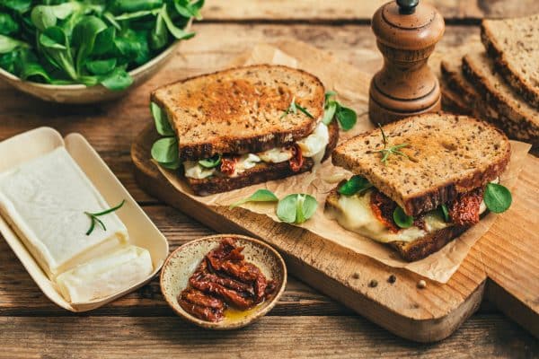 grilled cheese à la brique du périgord